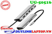 Cáp USB Type C to HDMI, Lan, USB, SD, TF, USB C Ugreen 50516