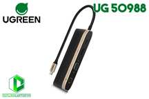 Cáp USB Type C to HDMI, VGA, USB 3.0, Lan, SD/TF, hỗ trợ sạc USB C Ugreen 50988