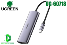 Cáp USB Type C to LAN 100/1000Mbps và Hub USB 3.0 Ugreen 60718
