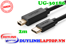 Cáp USB Type C to Mini USB 2.0 dài 2M Ugreen 30186