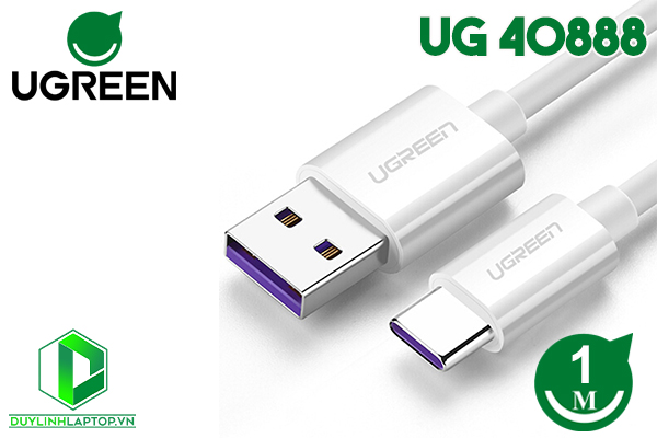 Cáp USB Type C to USB 2.0 hỗ trợ sạc 5A dài 1m Ugreen 40888