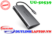 Cáp USB Type C to VGA, Lan, USB, SD, TF, USB C Ugreen 50539