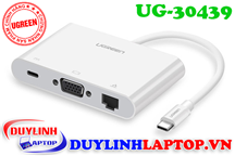 Cáp USB Type C to VGA, Lan, USB Type C, USB Ugreen 30439