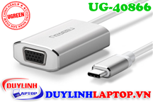 Cáp USB Type C to VGA vỏ nhôm Ugreen 40866