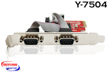 Card PCI Express to Com RS232 chia 2 cổng Unitek Y-7504