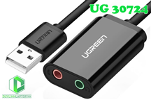 Card USB Sound 2.0 to 3.5mm Ugreen 30724