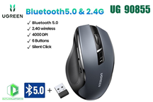 Chuột không dây Bluetooth 5.0 và Wireless 2.4G Ugreen 90855
