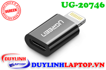 Đầu chuyển đổi Lightning to Micro USB màu đen Ugreen 20746
