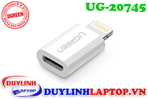 Đầu chuyển đổi Lightning to Micro USB màu trắng Ugreen 20745