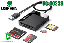 Đầu đọc thẻ nhớ SD/TF/CF/MS chuẩn USB 3.0 dài 0,5m chính hãng Ugreen 30333