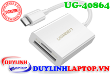 Đầu đọc thẻ nhớ USB Type C to SD/TF 4.0 Ugreen 40864