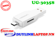 Đầu đọc thẻ USB và Micro USB OTG Ugreen 30358