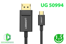 Dây Cáp USB Type C to Displaypport dài 1,5m hỗ trợ 4K 2K Ugreen 50994