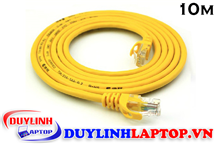 Dây mạng cat 5e bấm sẵn dài 10m màu vàng