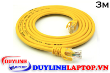 Dây mạng cat 5e bấm sẵn dài 3m màu vàng