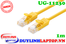 Dây mạng dài 1m cat 5e UTP màu vàng Ugreen 11230