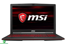 Laptop Gaming MSI GL63 | i7-9750H | RAM 16GB | SSD 128GB + HDD 1TB | GTX 1050Ti | 15,6Inch FHD