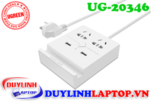 Ổ cắm điện đa năng 2 cổng + 2 cổng sạc USB Ugreen 20346