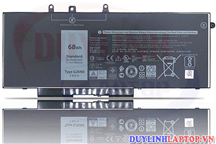 PIN DELL GJKNX GD1JP Battery For Dell Latitude E5580 E5480 E5280 M3520 3530, 5490, 5590, 5290 (68W)