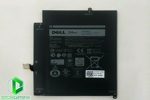 Pin Laptop Dell Latitude 7285 YX0XH (34Wh)