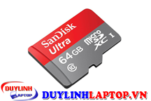 Thẻ nhớ MicroSD SanDisk Ultra 64GB (Class 10) chinh hãng tại Hà Nội