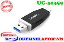 USB Type C + USB 3.0 to Micro SD đọc thẻ nhớ Ugreen 30359